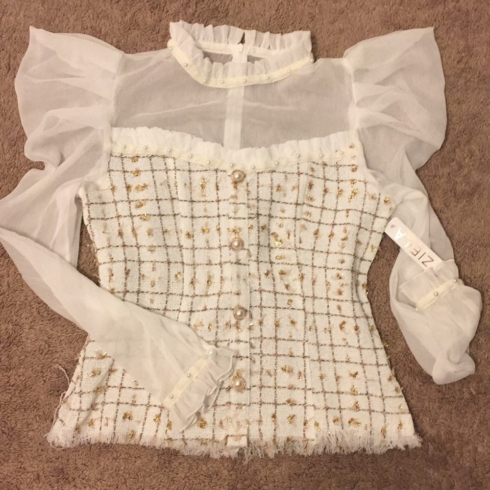 Puff sleeve top - Picture 1 of 4